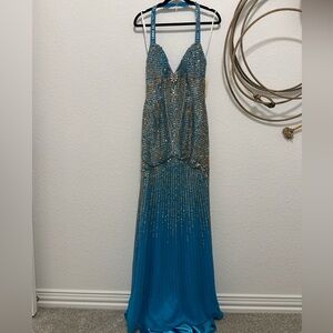 Prima Donna Turquoise Halter Dress